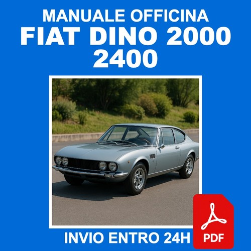 Workshop manual fiat dino 2000 - workshop,