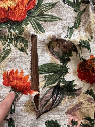 Reclaimed vintage barkcloth - reclaimed,