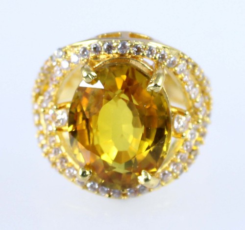 Natural oval yellow - 15.86, ct