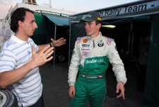 Jan Kopecky Skoda and F1 driver Kubica Portrait 2007 WRC Rally Car Old Photo