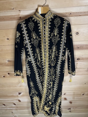 Vintage handmade black velvet - handmade,