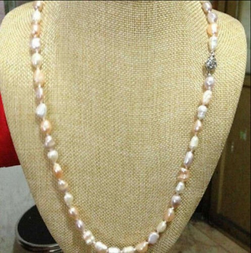Real 8mm baroque - real, white