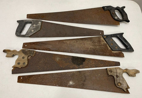 Lot vintage antique hand - 5,