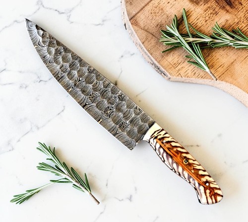 Custom made forged damascus - made,