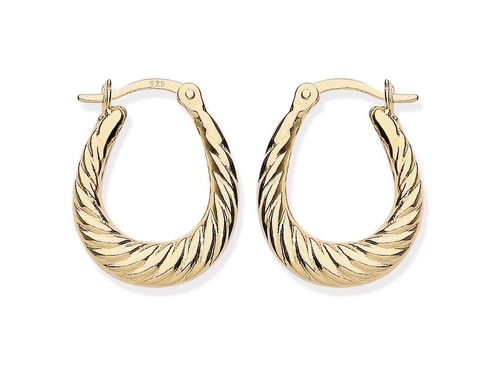9ct gold silver - 9ct, creole