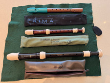 Recorders x 3 (Yamaha Soprano, Yamaha Alto & Prima)