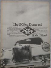 1969 Riley 1300 Mk II Original advert No.1
