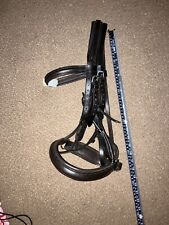 Elevator DOUBLE COB BRIDLE  Dressage Plain Raised Padded Browband /Noseband