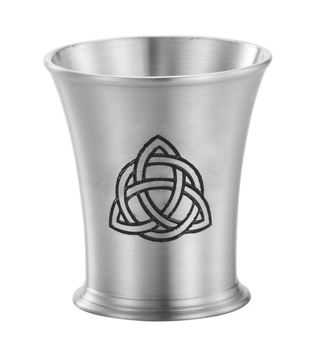 Pewter beaker with celtic knot - pewter,