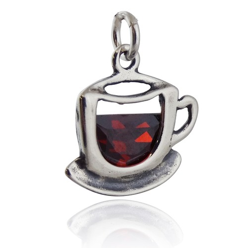 Coffee cup charm - cup, 925
