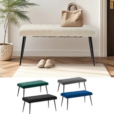 Velvet Padded Bed Bench