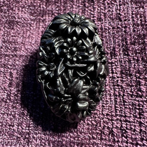 1960s black floral - 1960s,