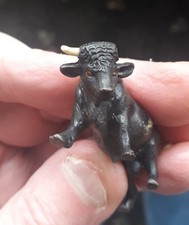 SMALL COLD PAINTED BRONZE BULL