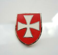 Pre-Owned Knights Templar Shield Crusader St George Crusade Cross Pin Badge