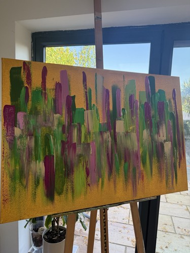 Original abstract painting - painting, on