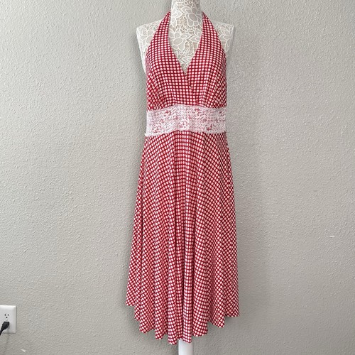Vtg torrid halter midi dress - halter,