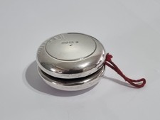 Vintage Elizabeth II Silver Mounted YoYo with String 1998 by Clive Edward Burr