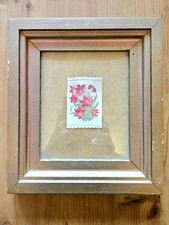 1930s Kensitas Silk Flower cigarette cards nine 9x8 inch framed