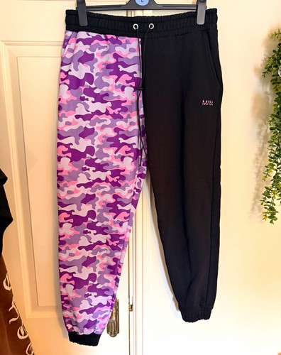Men black purple jogger - men's,