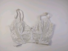Victorias Secret Dream Angels Floral Lace Strapless Long Line Sz L Large Bustier