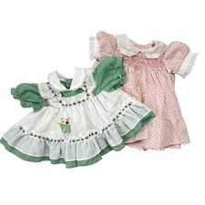 Two Vintage Baby Smocked