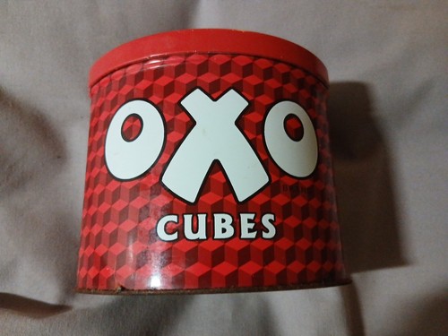 Vintage large oval oxo - tin, 4