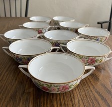 Rosenthal China  The Dresden Bouillon Cream Soup Cups Lot Of 10