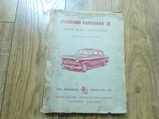 Standard Vanguard III Instruction Book 2nd ed and Spare Parts Cat 1st ed.