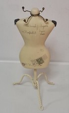 Jewellery Organiser Stand Mannequin  Clay & Metal H30x14cm 578g Post Card Prints