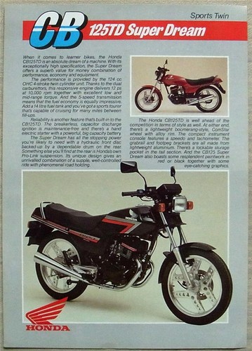 Honda cb125td super - honda,