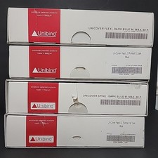 Huge Lot UNIBIND Binding Machine Covers Spices Hardcovers Portfolios S/M 120 Pcs