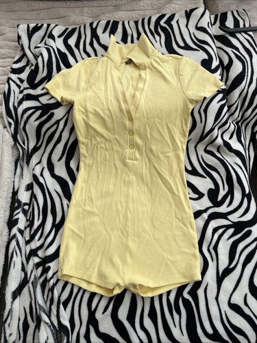 Zara women yellow - yellow, ribbed