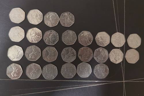Beatrix potter 50p coin set - potter,