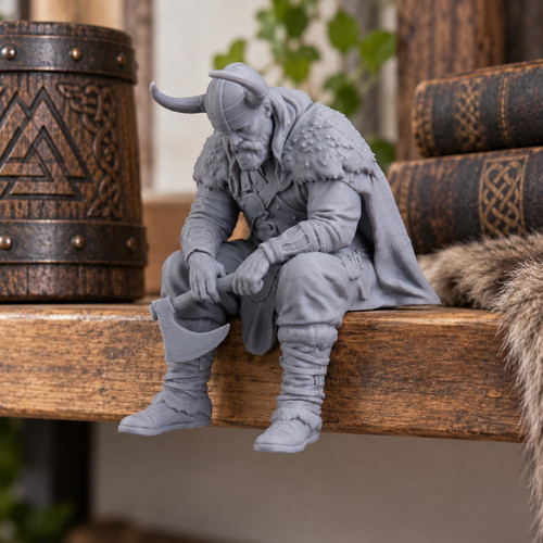 Viking warrior figurine - viking,