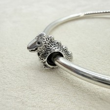 Pandora Friends  Sterling Silver Dino the Dinosaur Retired Charm Bead Jewelry