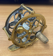 Antique Pflüger Progress 80 Bulldog Brass Fly Reel