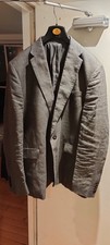 Linen Grey Blazer Jacket 46L John Lewis