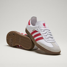 ADIDAS Mens White & Red Samba