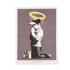 Banksy “Forgive Us Our Trespassing” - Don’t Panic A2 Poster With Envelope
