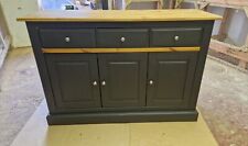 Black upcycled sideboard.  
