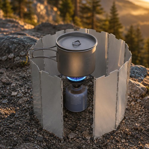 Plate camping stove - stove, wind