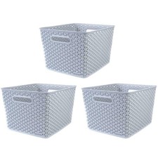 3 x Curver Plastic Storage