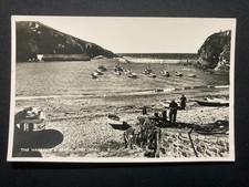 The Harbour Port Isaac Cornwall Real Photo Vintage Postcard A26