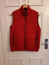 Zara men's red quilted gilet