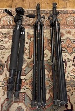 3 X Vintage Professional Tripods Slik Pro 700DX Manfrotto 005