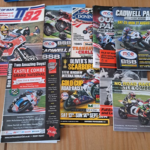Motorcycle race programmes t - race,