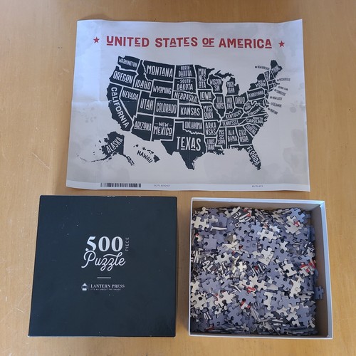 Usa map 500 piece - 500, jigsaw