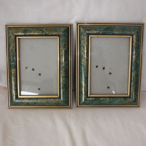Photo frames green marbled - frames,