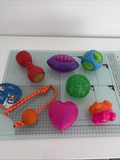 Joblot Of Colourful Used Dog Toys Please Read The Description