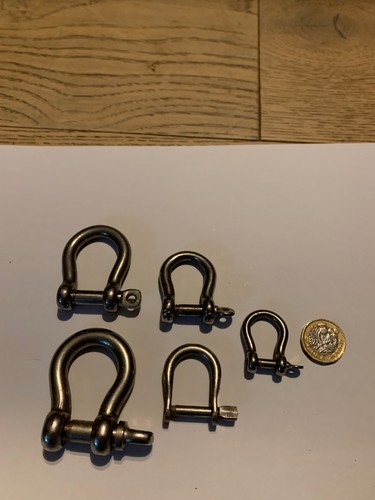 Stainless steel bow - stainless, shackles
